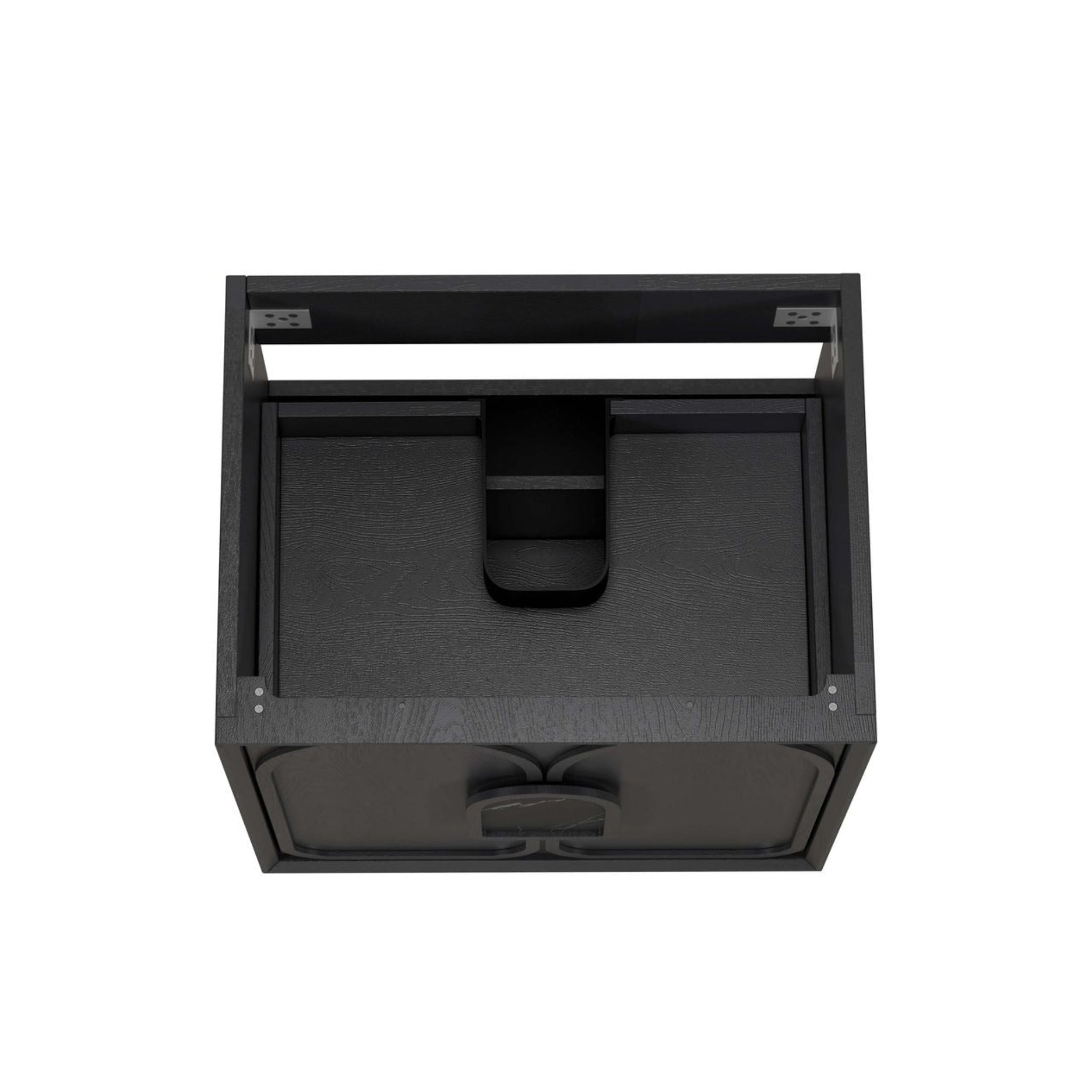 OTTI LAGUNA MARK II BLACK OAK 600MM SINGLE BOWL WALL HUNG VANITY