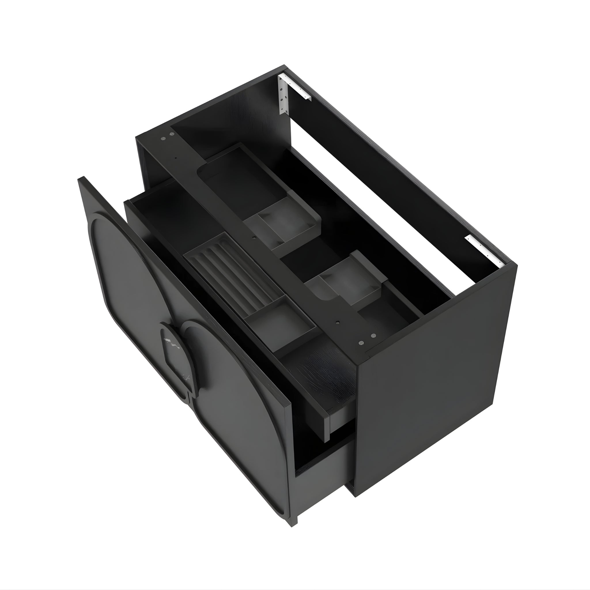 OTTI LAGUNA MARK II BLACK OAK 900MM SINGLE BOWL WALL HUNG VANITY