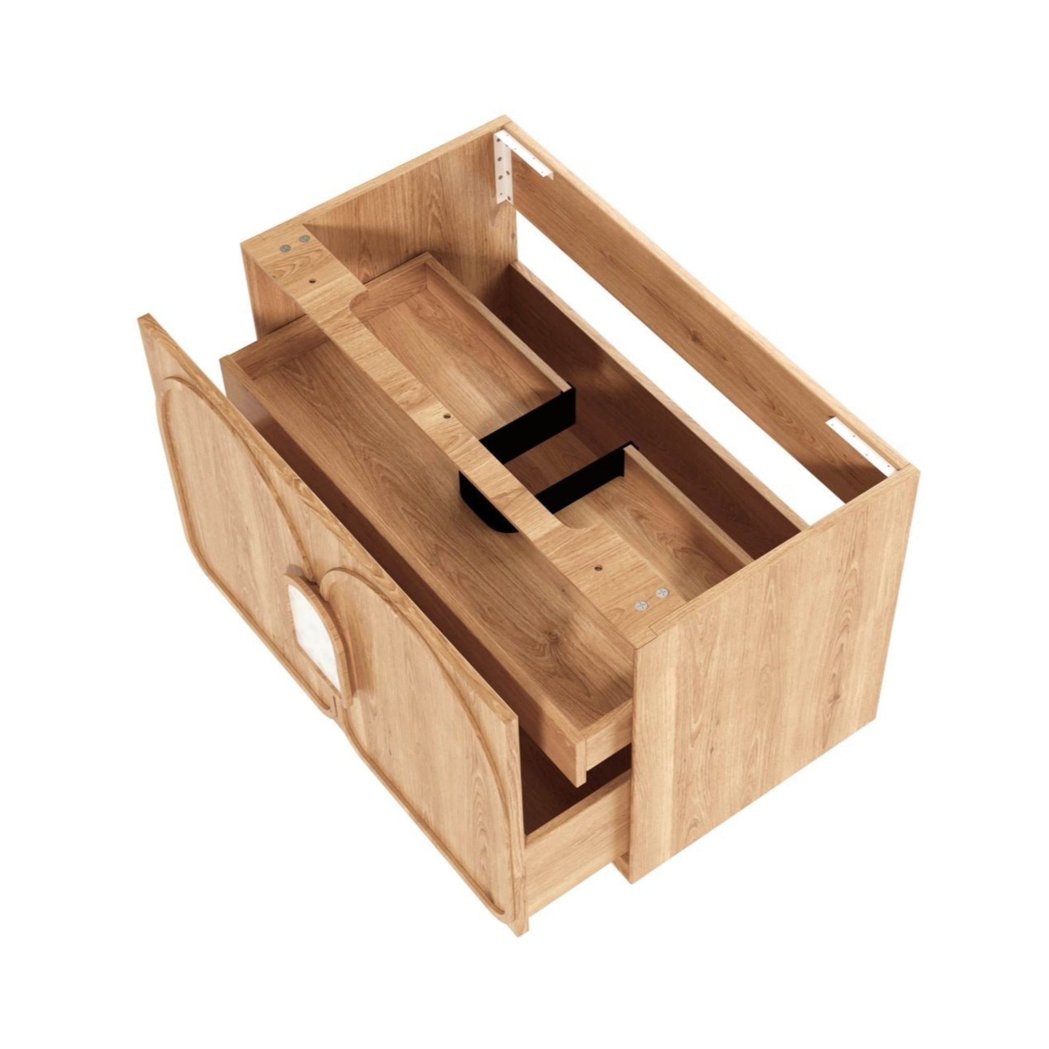 OTTI LAGUNA MARK II WOODLAND OAK 900MM SINGLE BOWL WALL HUNG VANITY