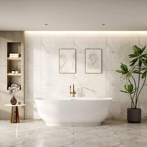 MERCIO LIBRA FREESTANDING BATHTUB GLOSS WHITE 1700MM