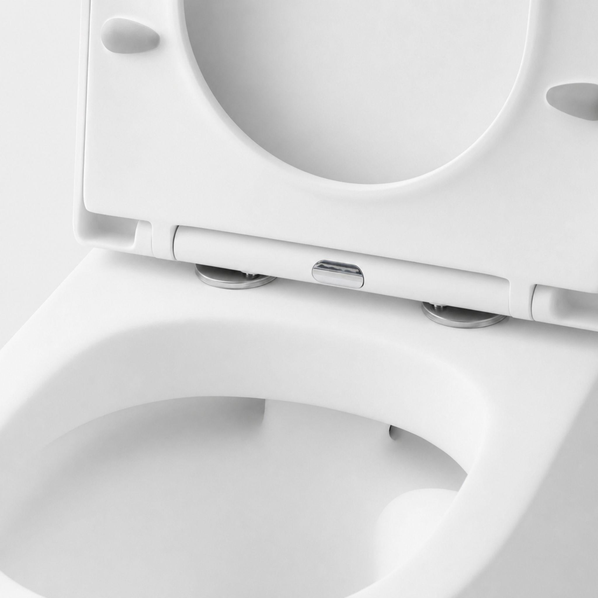 LUKKA ACADIA RIMLESS BACK TO WALL TOILET SUITE MATTE WHITE