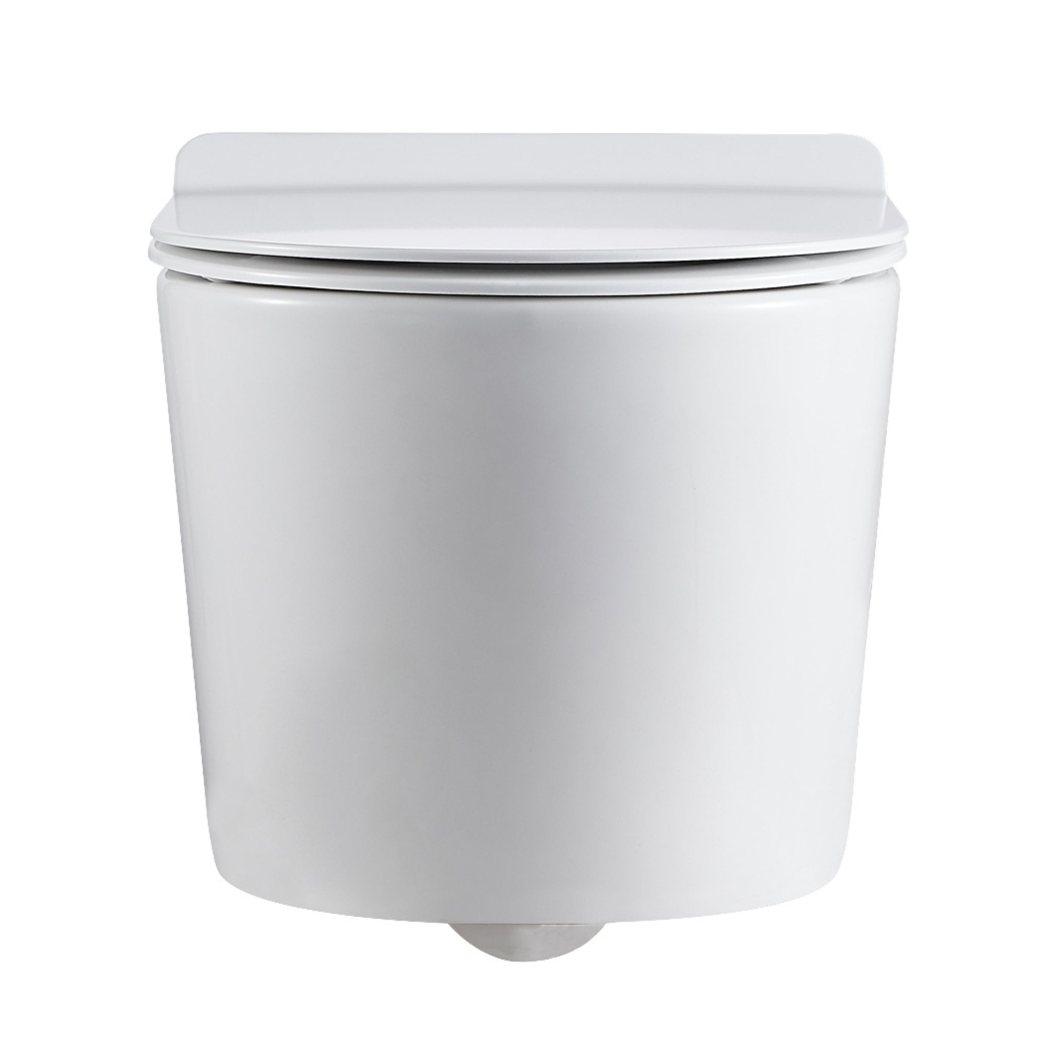 LUKKA AGENA RIMLESS WALL HUNG PAN WHITE