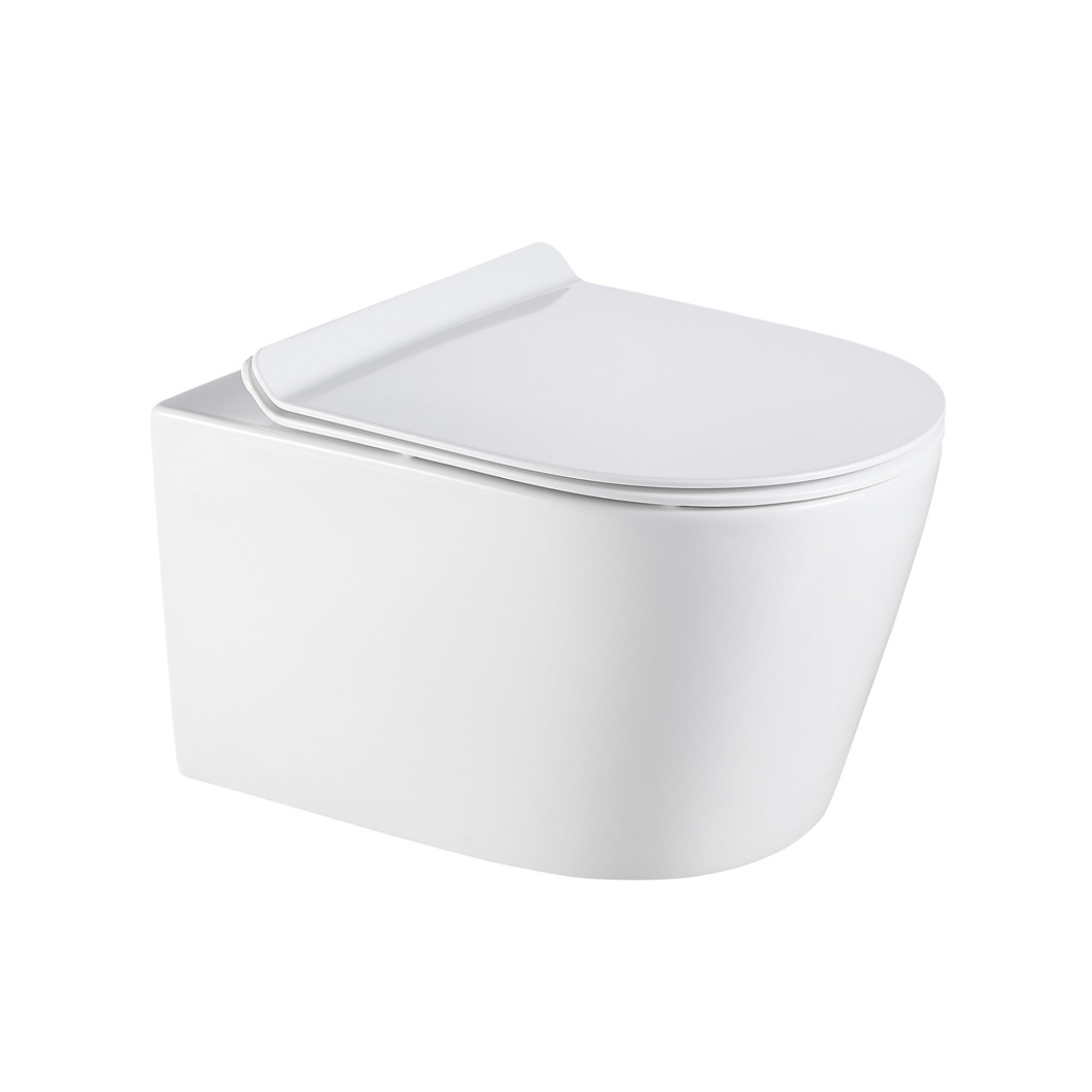 LUKKA AGENA RIMLESS WALL HUNG PAN WHITE