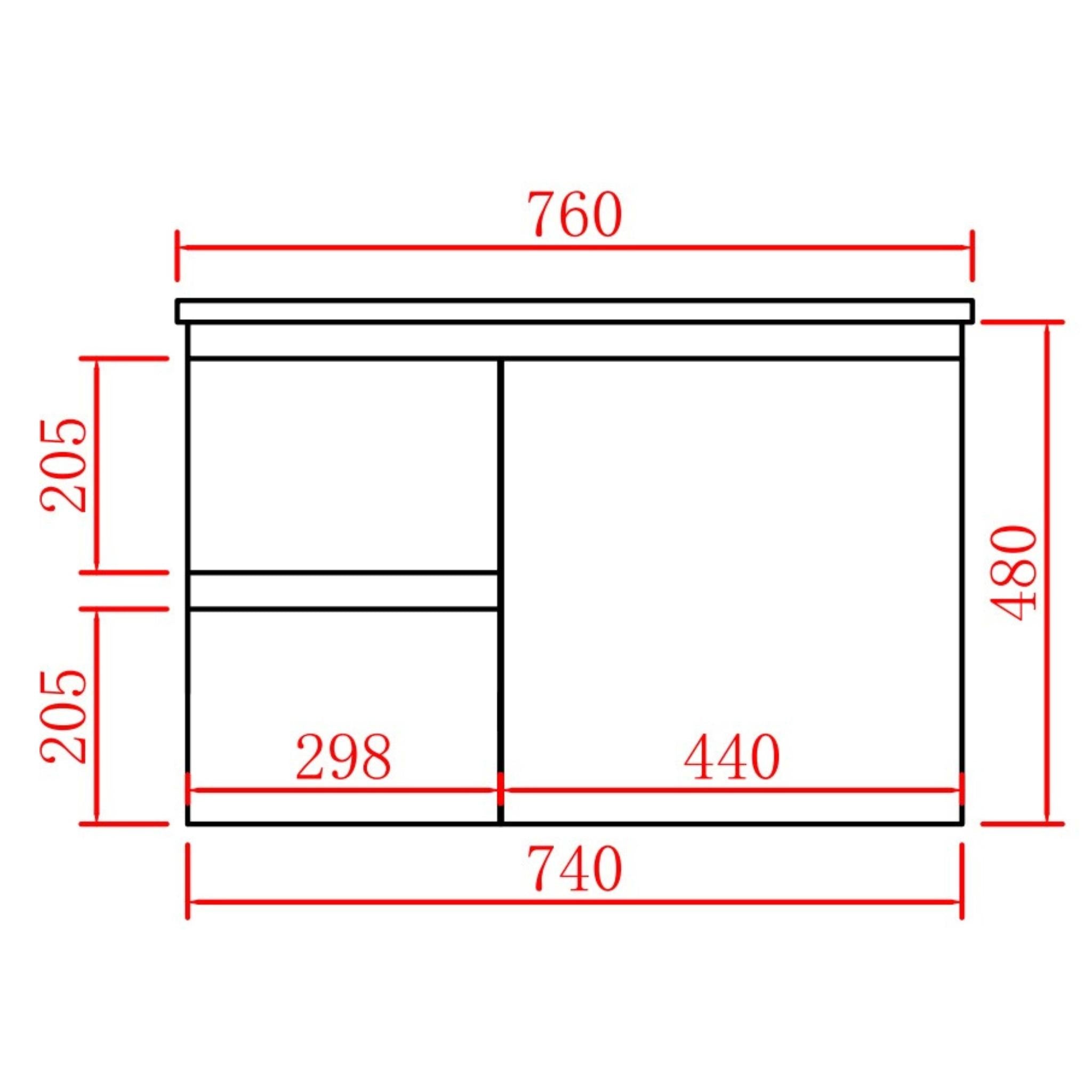 LUKKA ALPHA GLOSS WHITE 750MM SINGLE BOWL WALL HUNG VANITY (AVAILABLE IN LEFT AND RIGHT HAND DRAWER)