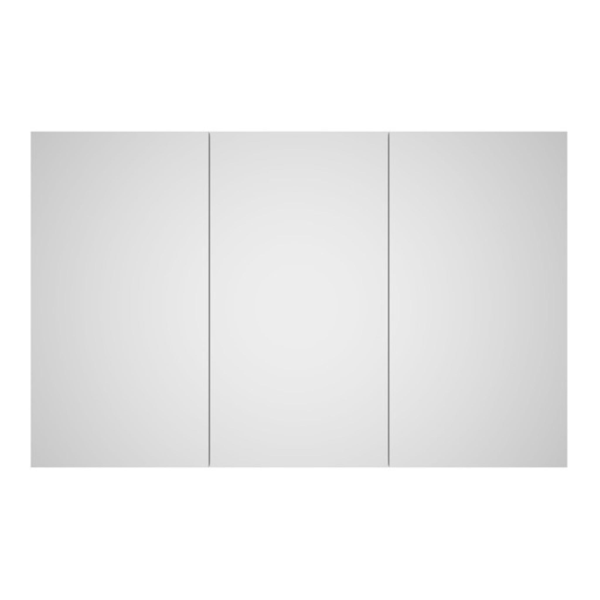 LUKKA ALPHA GLOSS WHITE PVC SHAVING CABINET 1200X750MM