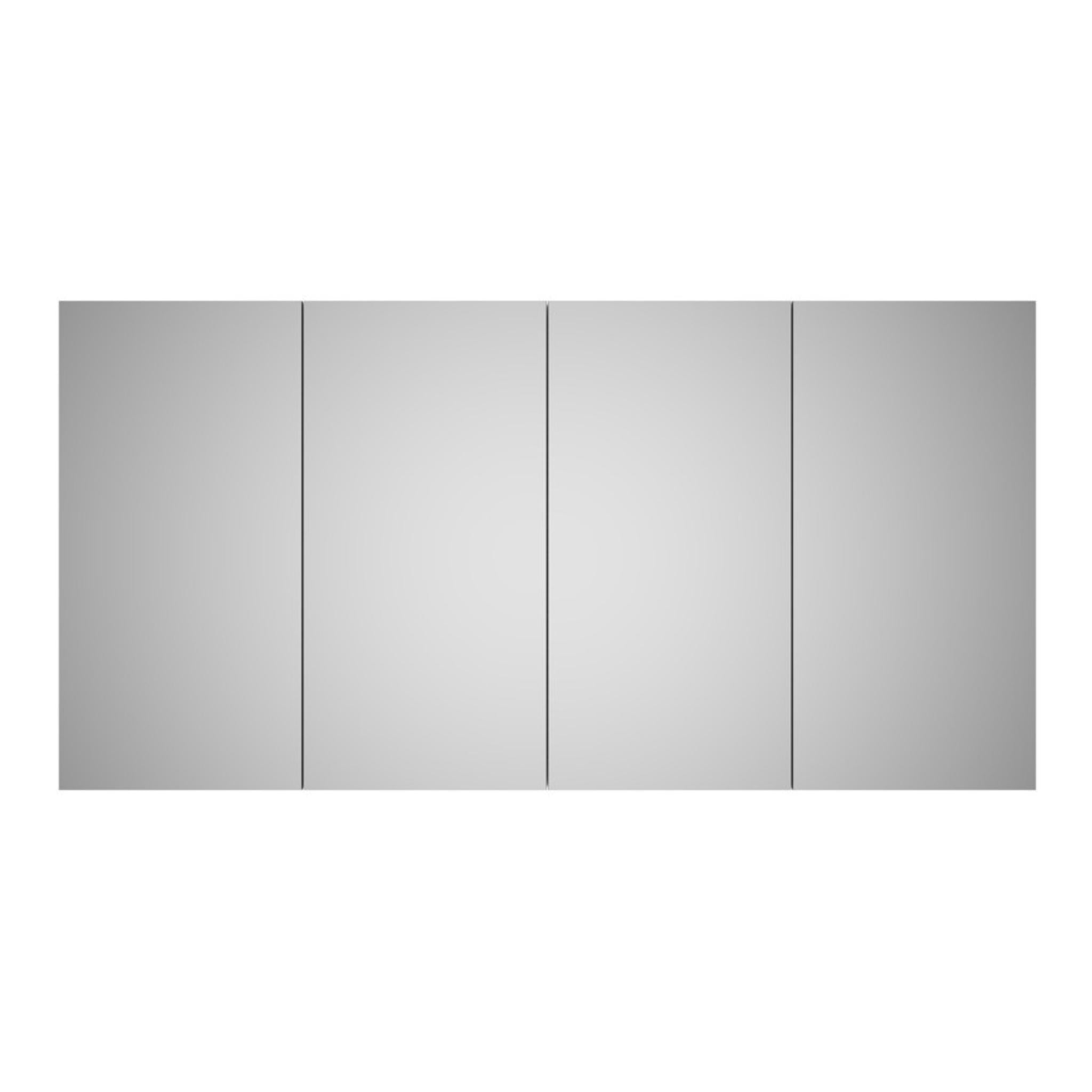 LUKKA ALPHA GLOSS WHITE PVC SHAVING CABINET 1500X750MM