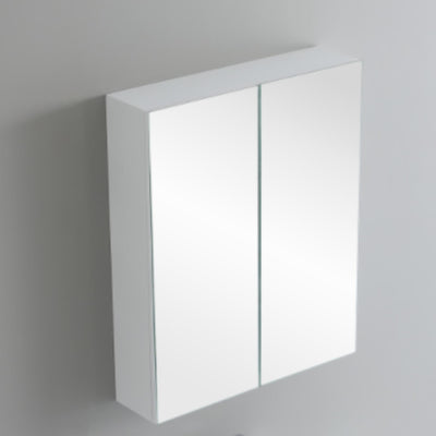 LUKKA ALPHA GLOSS WHITE PVC SHAVING CABINET 600X750MM