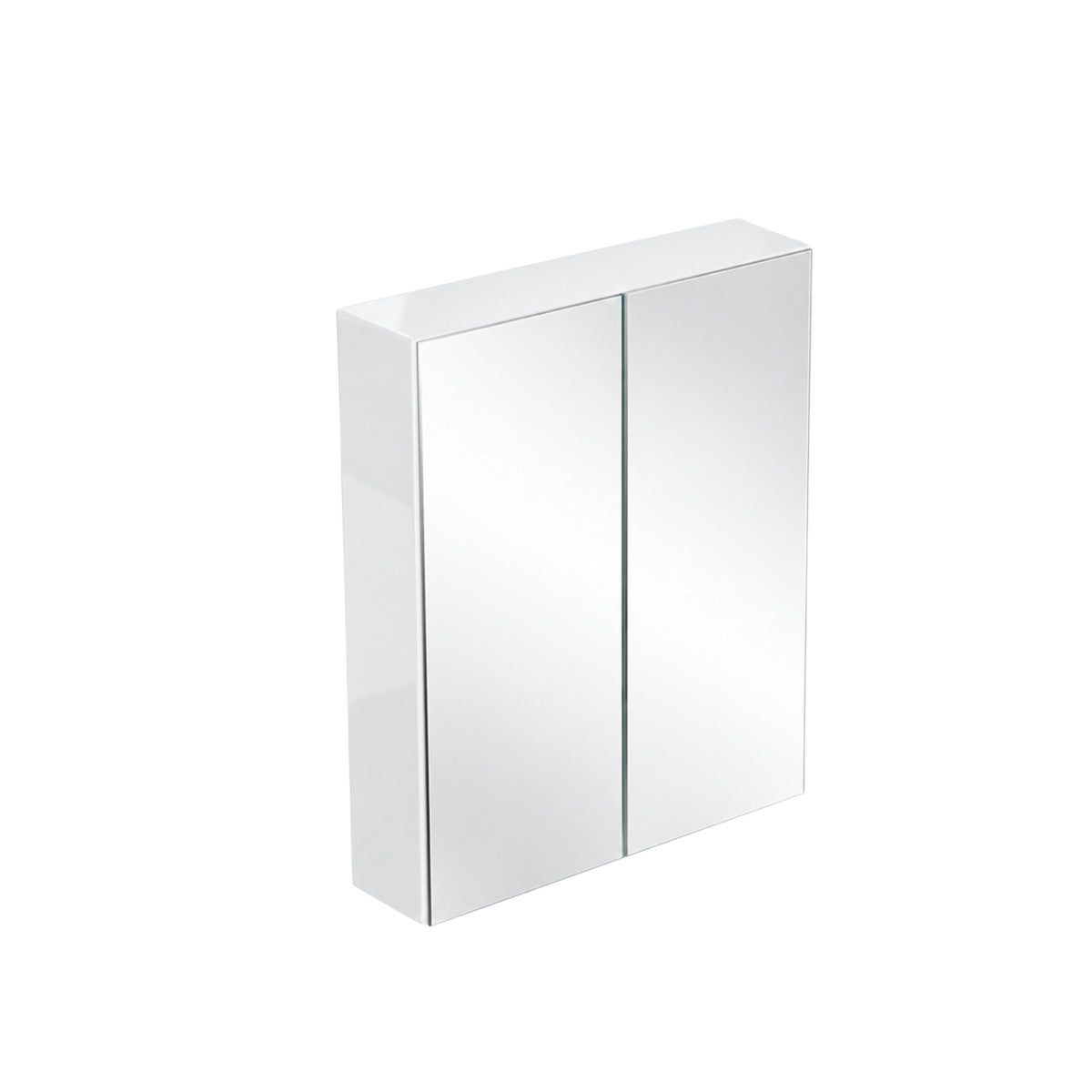 LUKKA ALPHA GLOSS WHITE PVC SHAVING CABINET 600X750MM