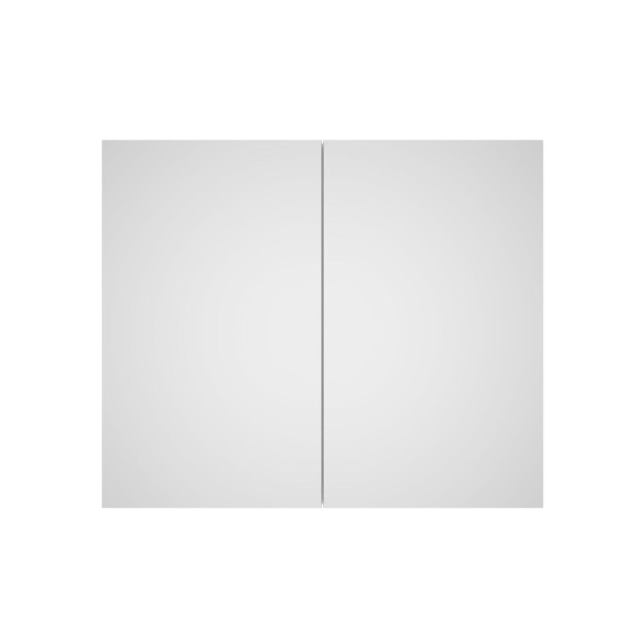 LUKKA ALPHA GLOSS WHITE PVC SHAVING CABINET 900X750MM