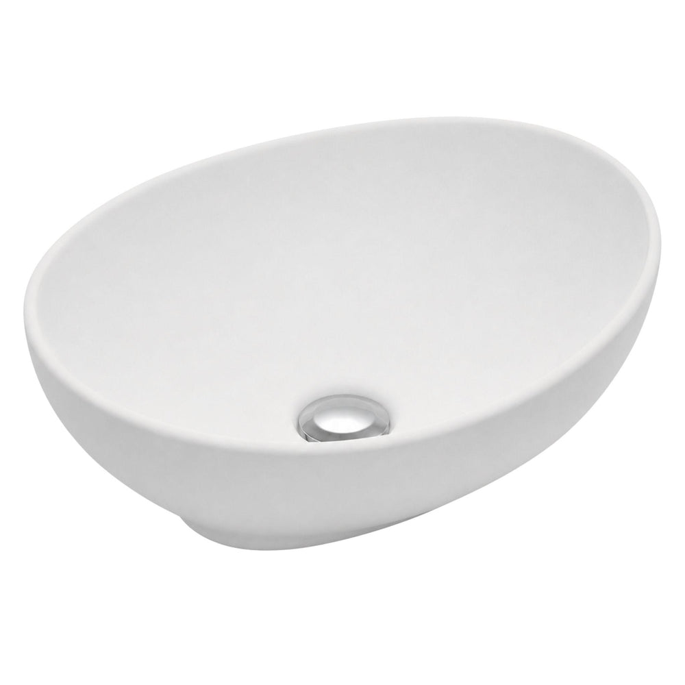 LUKKA BIRCH ABOVE COUNTER BASIN MATTE WHITE 410MM