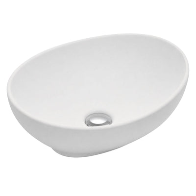 LUKKA BIRCH ABOVE COUNTER BASIN MATTE WHITE 410MM