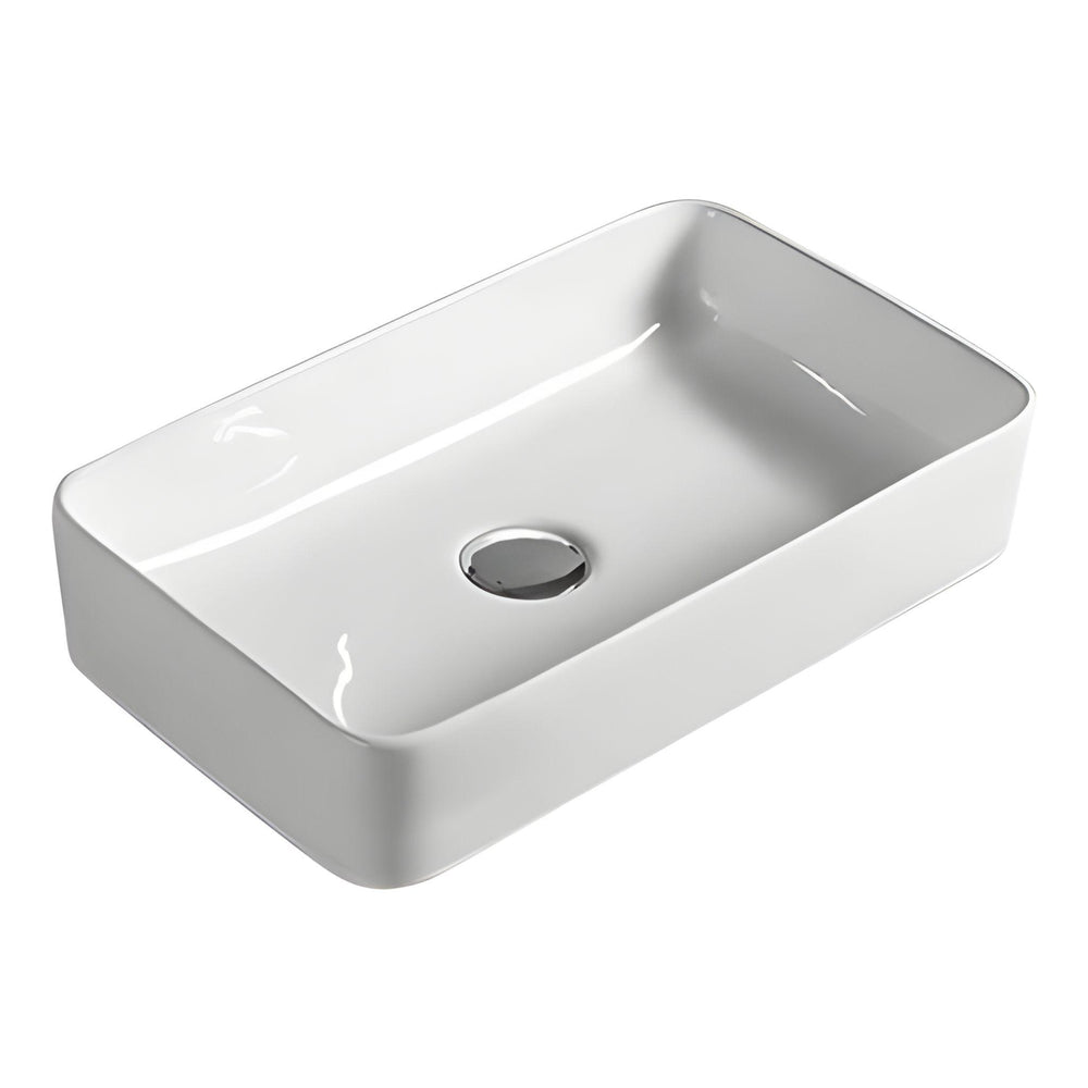 LUKKA CRETE ABOVE COUNTER BASIN GLOSS WHITE 361MM