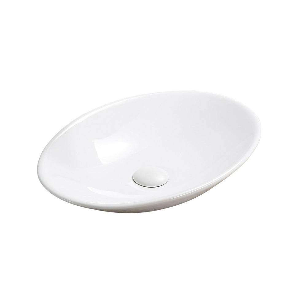 LUKKA CABRITA ABOVE COUNTER BASIN GLOSS WHITE 510MM