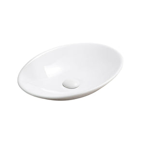 LUKKA CABRITA ABOVE COUNTER BASIN GLOSS WHITE 510MM