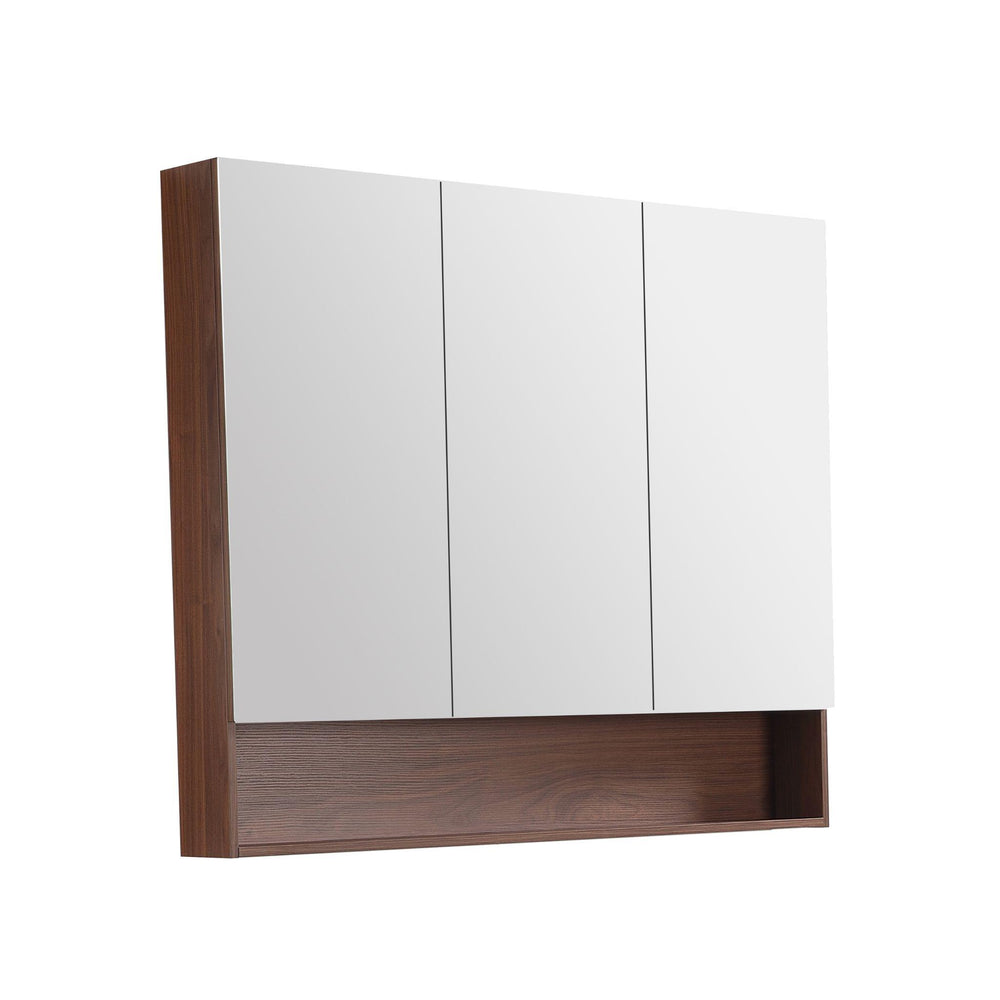 LUKKA CLARK MOCHA OAK MATTE MIRROR SHAVING CABINET 1200MM