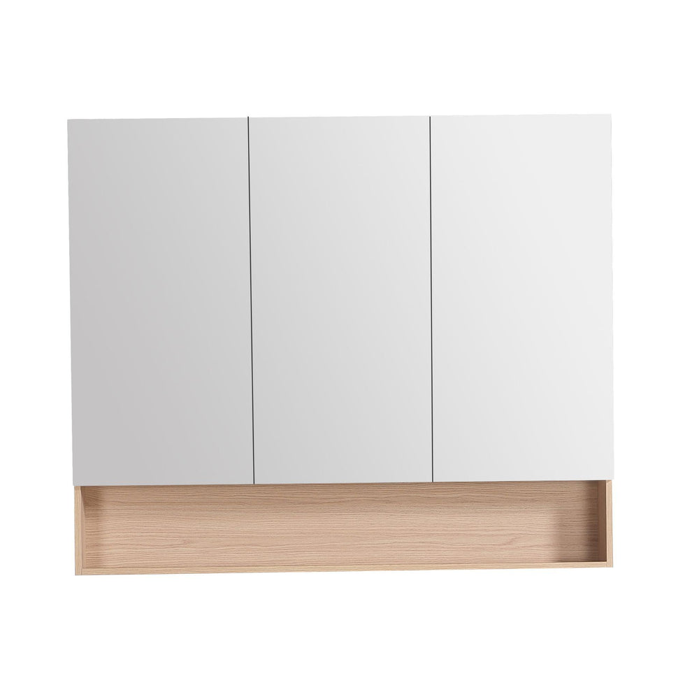 LUKKA CLARK SANDY OAK MATTE MIRROR SHAVING CABINET 1200MM