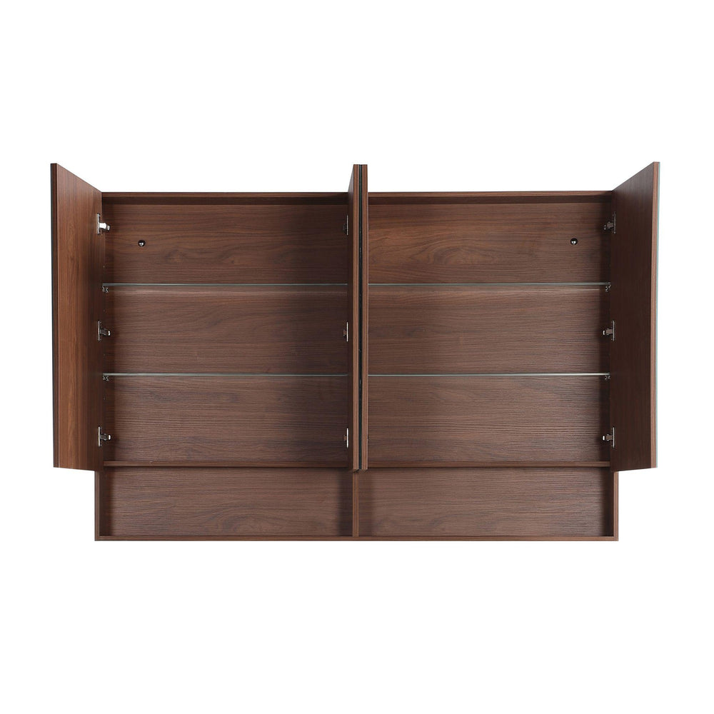 LUKKA CLARK MOCHA OAK MATTE MIRROR SHAVING CABINET 1500MM