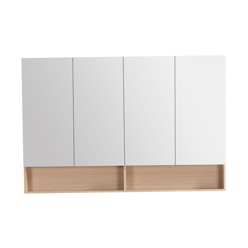 LUKKA CLARK SANDY OAK MATTE MIRROR SHAVING CABINET 1500MM