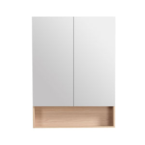 LUKKA CLARK SANDY OAK MATTE MIRROR SHAVING CABINET 750MM