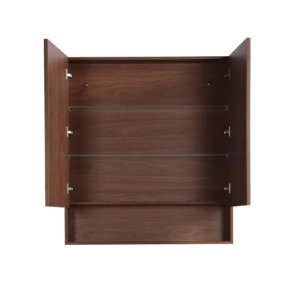 LUKKA CLARK MOCHA OAK MATTE MIRROR SHAVING CABINET 900MM