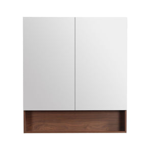 LUKKA CLARK MOCHA OAK MATTE MIRROR SHAVING CABINET 900MM