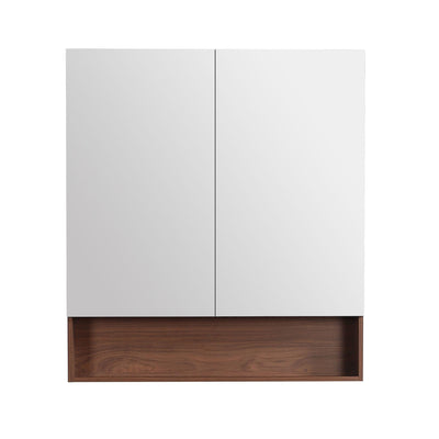 LUKKA CLARK MOCHA OAK MATTE MIRROR SHAVING CABINET 900MM