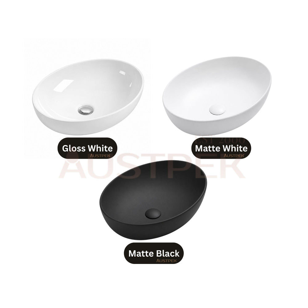 LUKKA CAREY ABOVE COUNTER BASIN MATTE BLACK 520MM