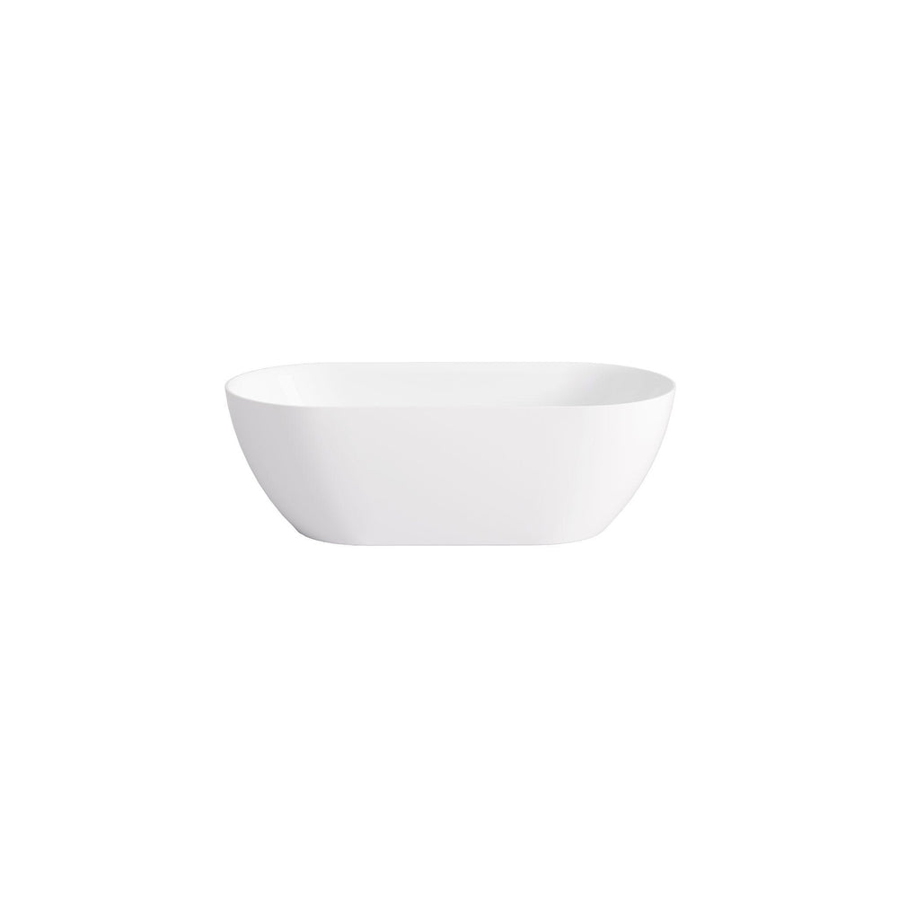 LUKKA ELLIPS SLIM FREESTANDING BATHTUB GLOSS WHITE (AVAILABLE IN MULTIPLE SIZES)