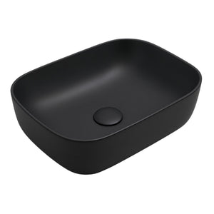 LUKKA ELLIPS ABOVE COUNTER BASIN MATTE BLACK 460MM