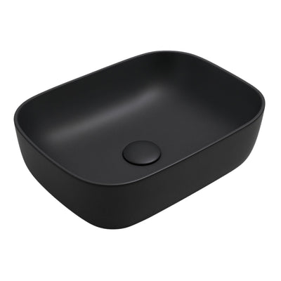 LUKKA ELLIPS ABOVE COUNTER BASIN MATTE BLACK 460MM