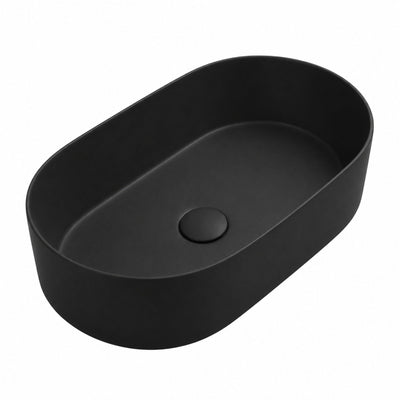 LUKKA ELLIPS ABOVE COUNTER BASIN MATTE BLACK 525MM