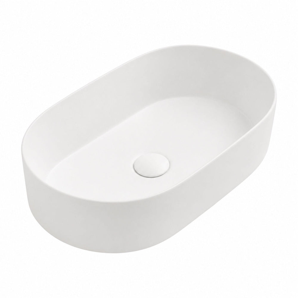 LUKKA ELLIPS ABOVE COUNTER BASIN MATTE WHITE 525MM