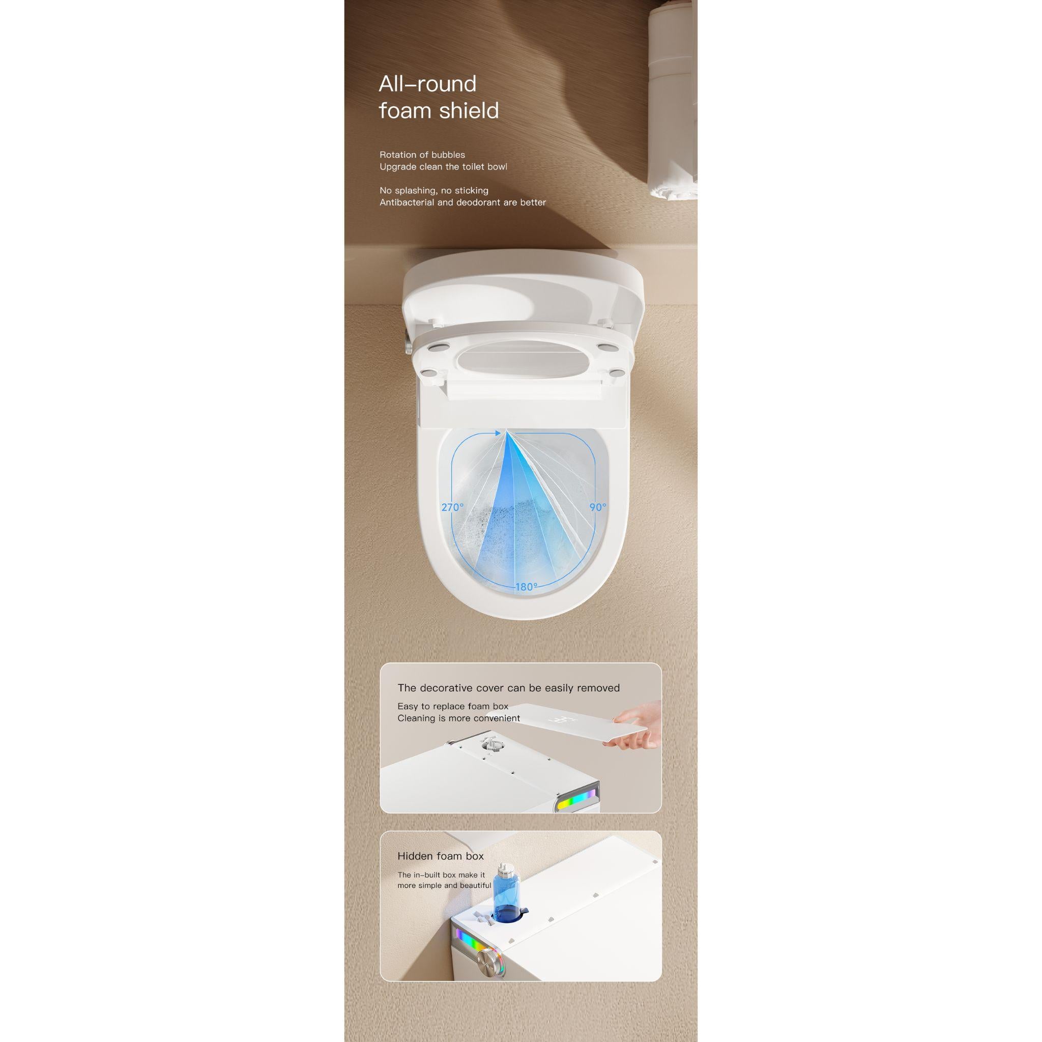 LUKKA EVO WALL HUNG SMART TOILET WITH SMART SEAT WHITE