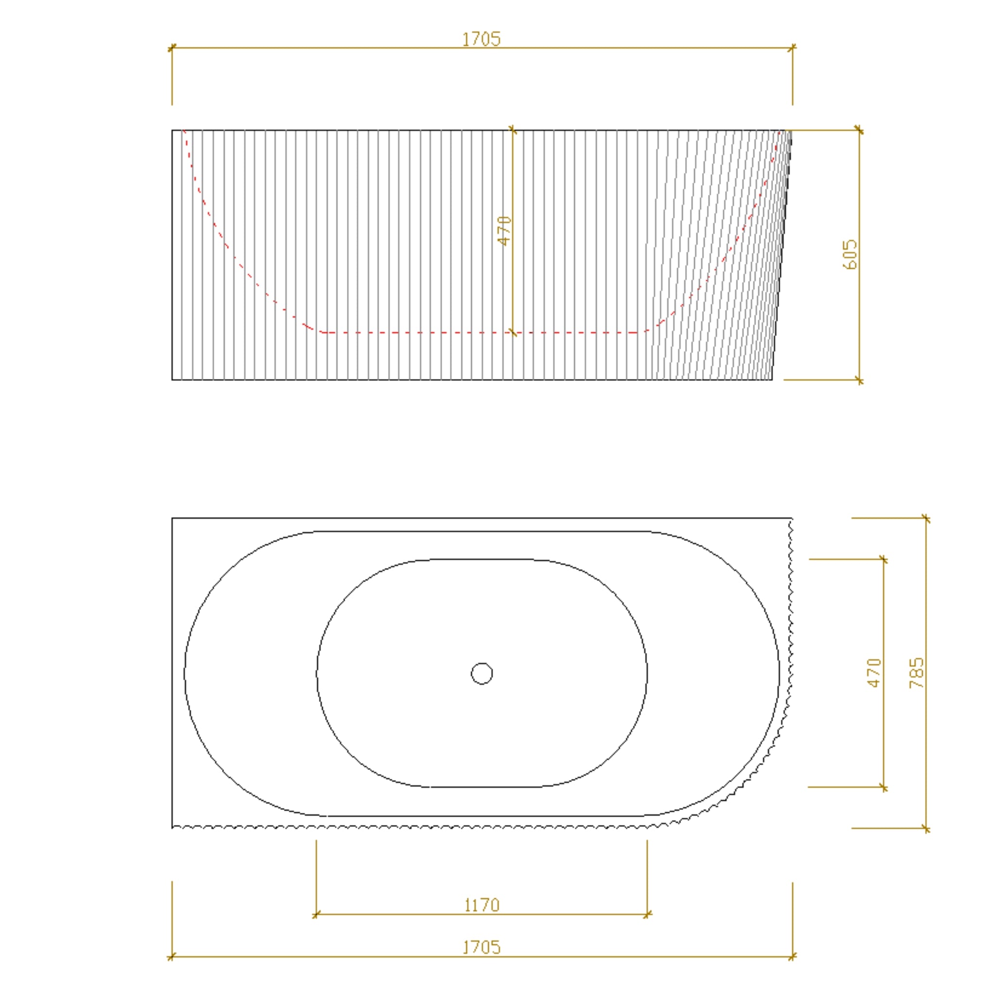 LUKKA BINGE FLUTED FREESTANDING LEFT CORNER BATHTUB MATTE WHITE (AVAILABLE IN 1500MM AND 1700MM)