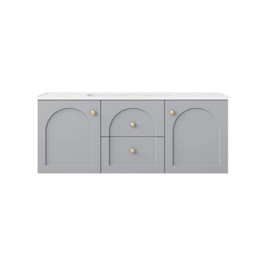 LUKKA CHESTER FEDERATION MATTE GREY 1200MM SINGLE BOWL WALL HUNG VANITY