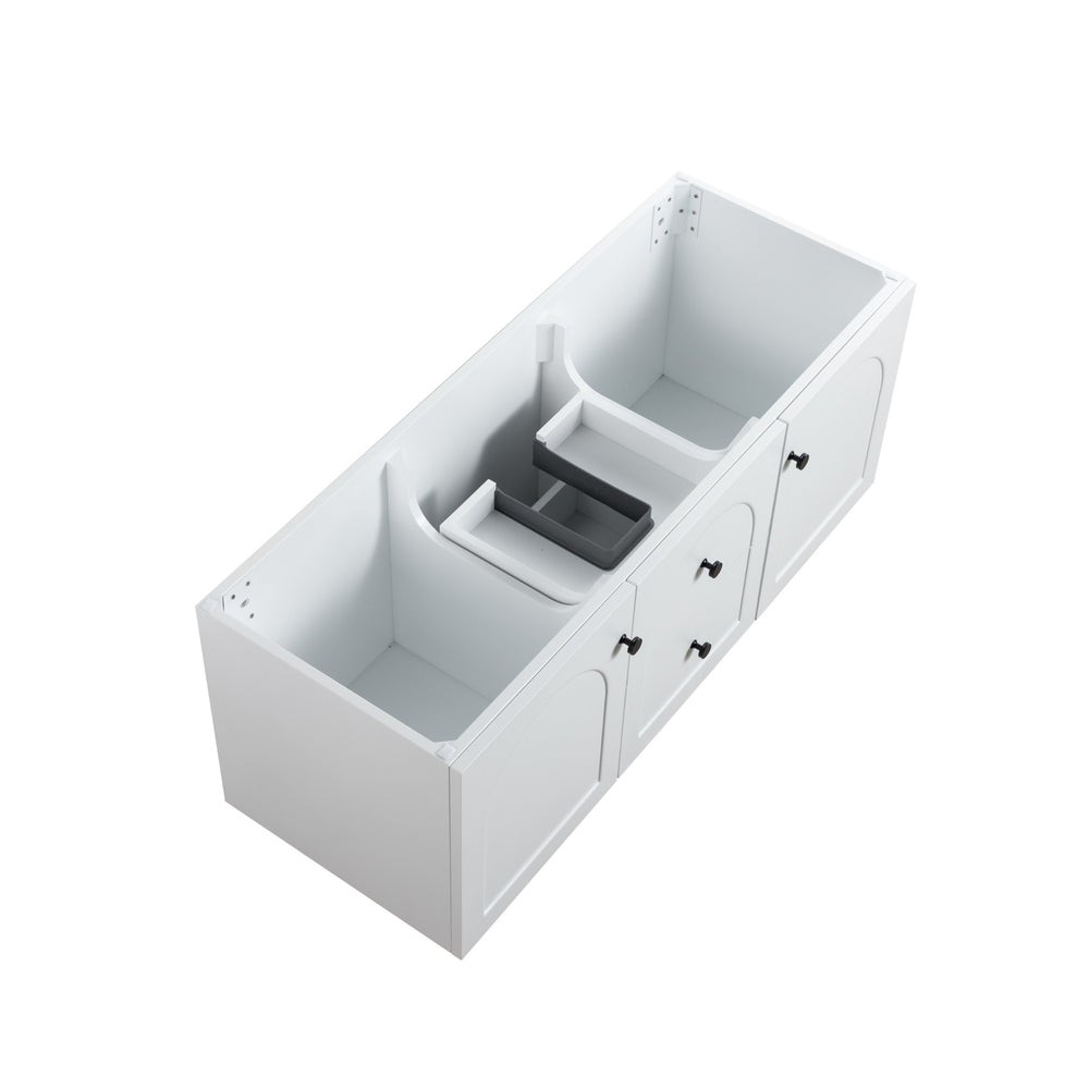 LUKKA CHESTER FEDERATION MATTE WHITE 1200MM SINGLE BOWL WALL HUNG VANITY