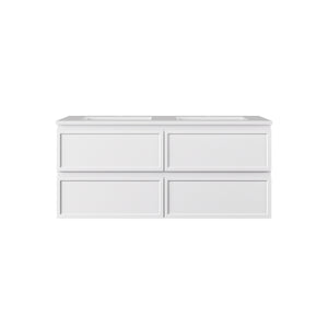 LUKKA HAMILTON MATTE WHITE 1200MM DOUBLE BOWL WALL HUNG VANITY