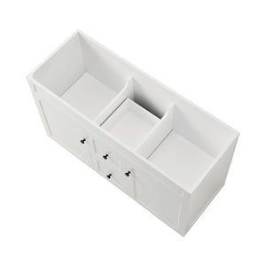 LUKKA HAROLD FEDERATION MATTE WHITE 1200MM DOUBLE BOWL FLOOR STANDING VANITY