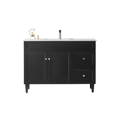 LUKKA HAROLD FEDERATION MATTE BLACK 1200MM SINGLE BOWL FLOOR STANDING VANITY (AVAILABLE IN LEFT AND RIGHT HAND DRAWER)