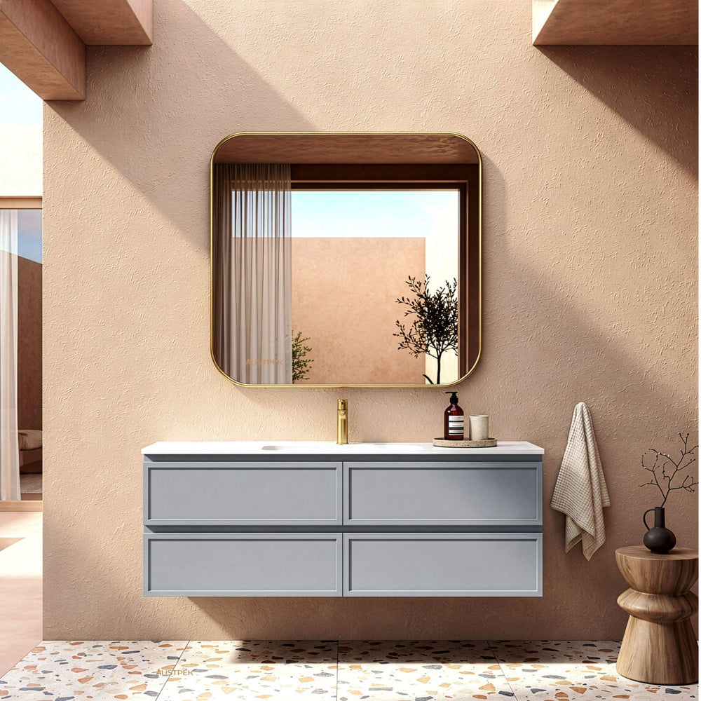 LUKKA HAMILTON MATTE GREY 1500MM SINGLE BOWL WALL HUNG VANITY