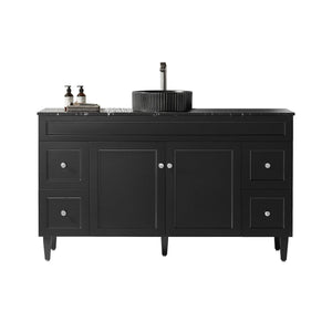 LUKKA HAROLD FEDERATION MATTE BLACK 1500MM SINGLE BOWL FLOOR STANDING VANITY