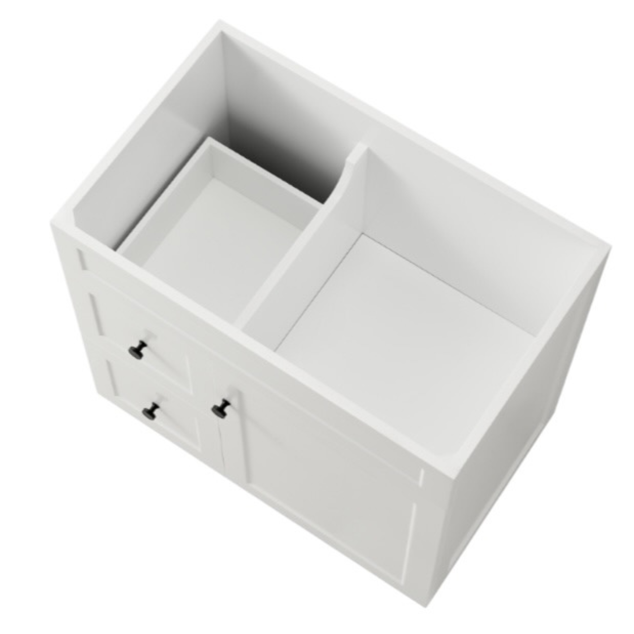 LUKKA HAROLD FEDERATION MATTE WHITE 750MM SINGLE BOWL FLOOR STANDING VANITY (AVAILABLE IN LEFT AND RIGHT HAND DRAWER)