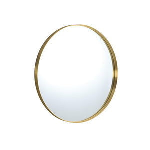 LUKKA ORBIS ROUND FRAMED MIRROR BRUSHED GOLD 900X900MM