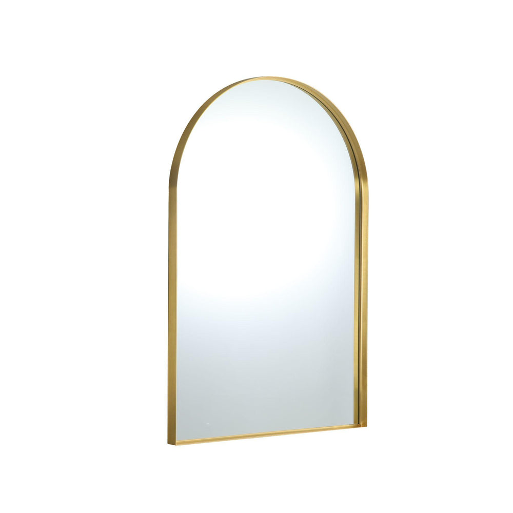 LUKKA ARCO ARCHED FRAMED MIRROR BRUSHED GOLD 600X900MM