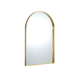 LUKKA ARCO ARCHED FRAMED MIRROR BRUSHED GOLD 600X900MM