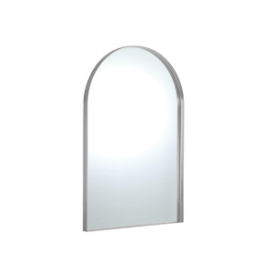 LUKKA ARCO ARCHED FRAMED MIRROR BRUSHED NICKEL 600X900MM