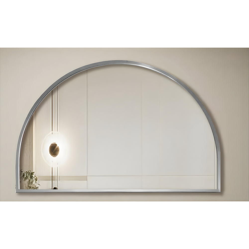 LUKKA ARCO METAL FRAMED MIRROR BRUSHED NICKEL 1200X800MM
