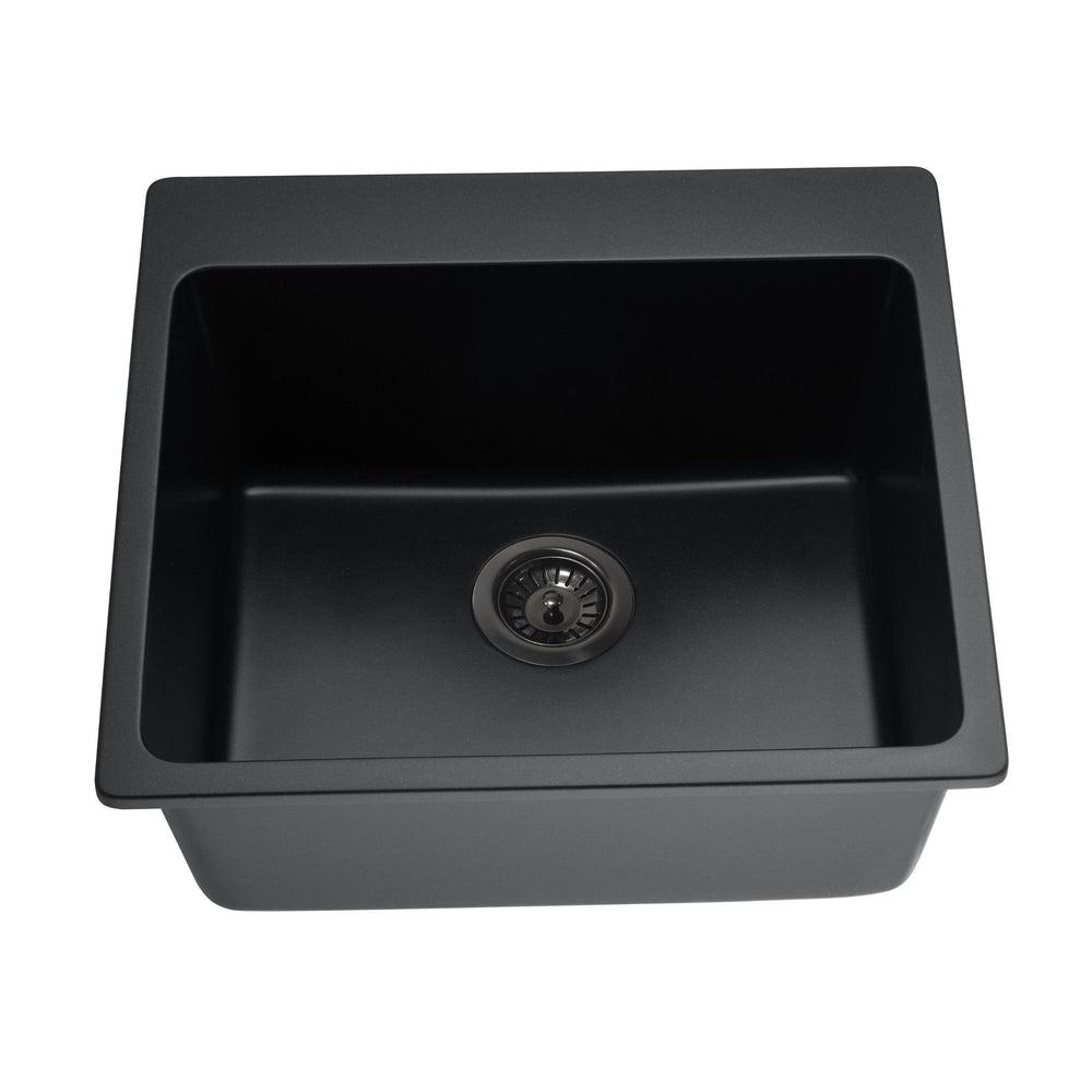 LUKKA LAUFEY GRANITE LAUNDRY SINK MATTE BLACK 550MM