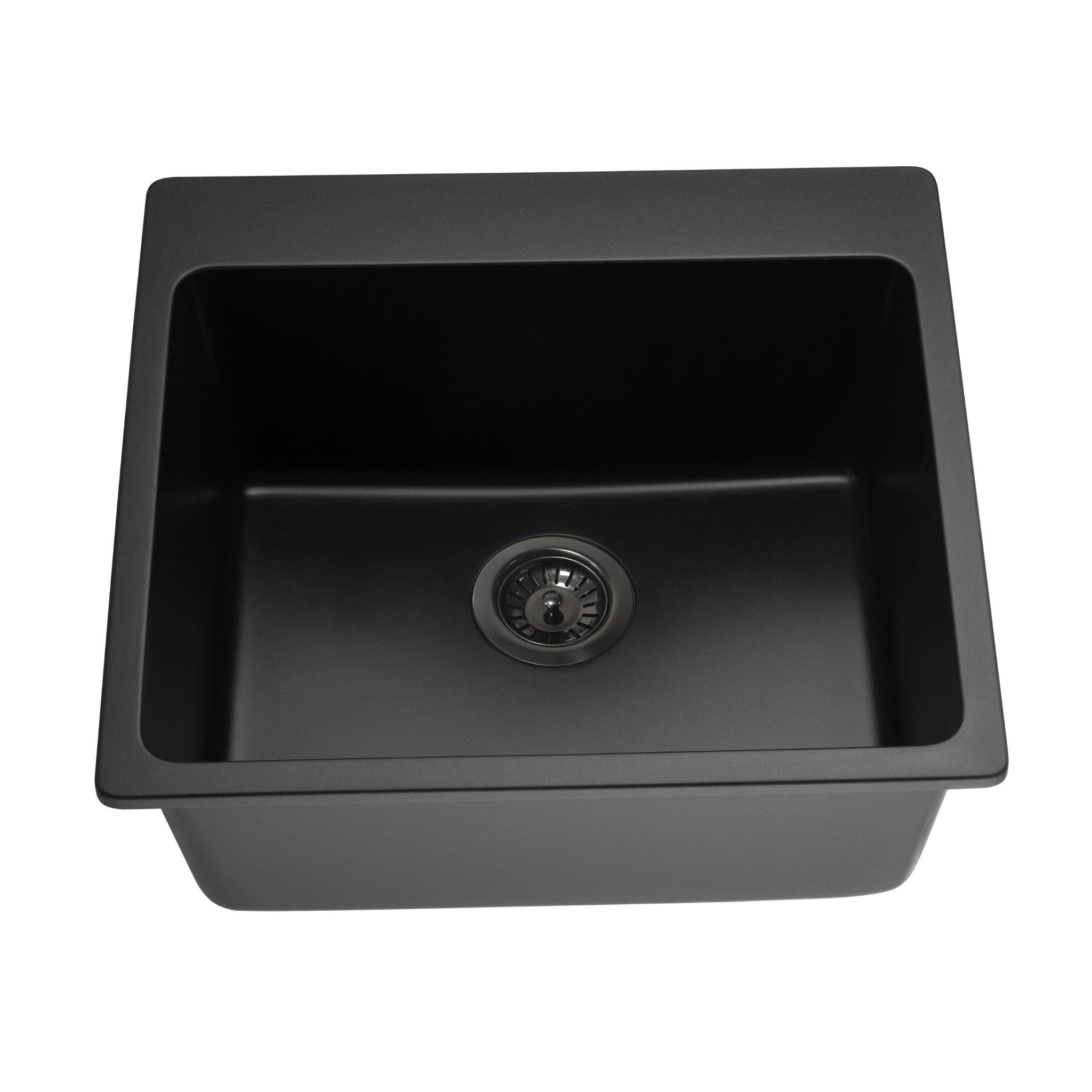 LUKKA LAUFEY GRANITE LAUNDRY SINK MATTE BLACK 550MM