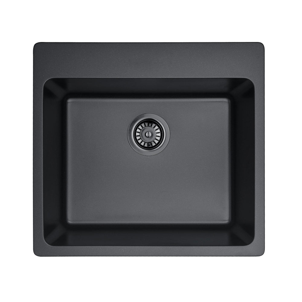 LUKKA LAUFEY GRANITE LAUNDRY SINK MATTE BLACK 550MM